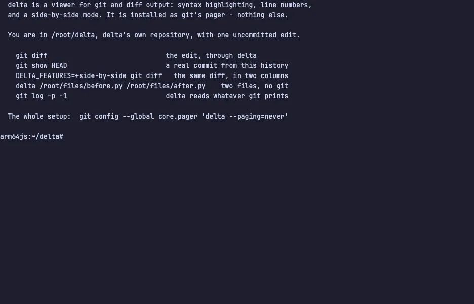 delta running in your browser