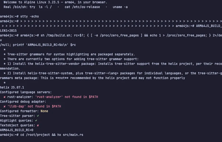 Helix running in your browser